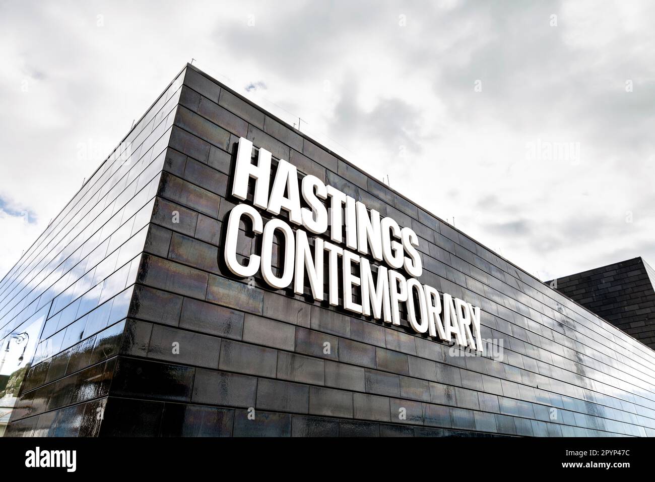Außenansicht von Hastings Contemporary, Hastings, East Sussex, England, Großbritannien Stockfoto