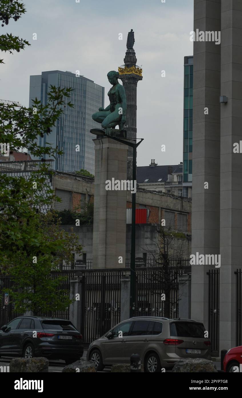 Straßen von Brüssel Stockfoto