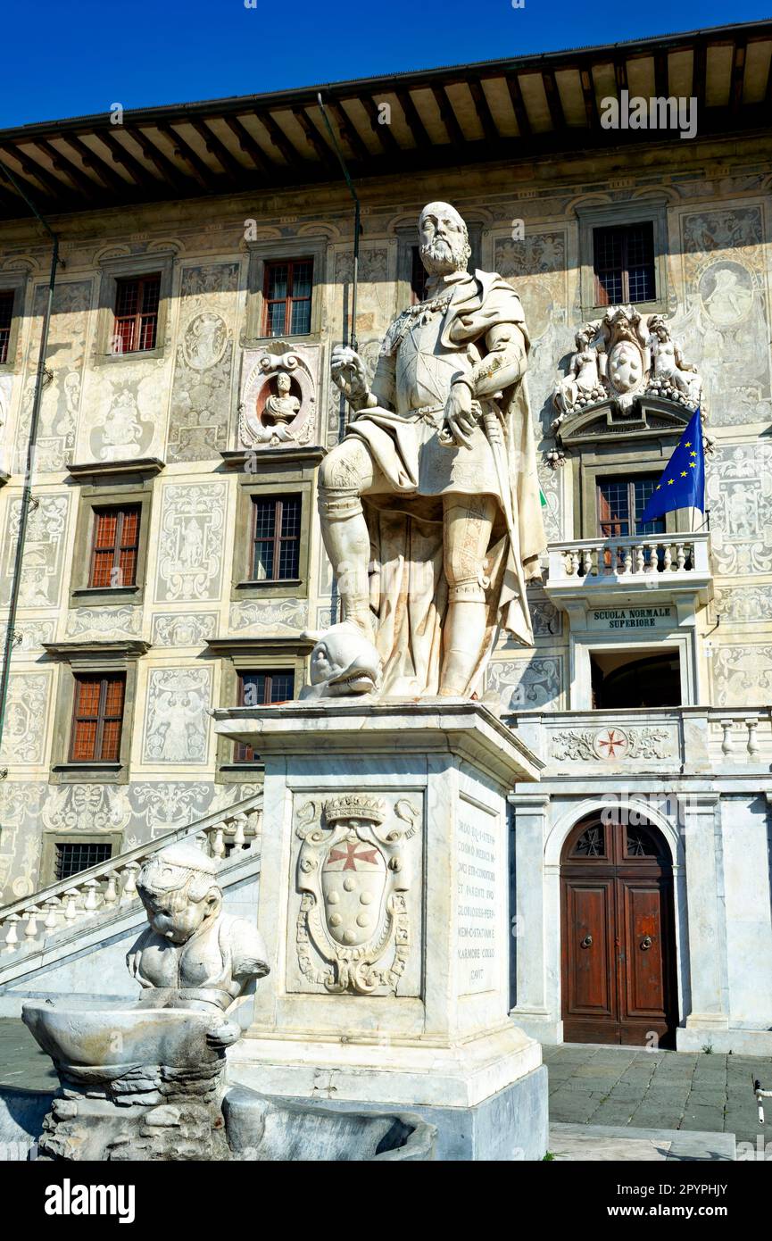Pisa Toskana Italien. Scuola Normale Superiore im Palazzo della Carovana Stockfoto