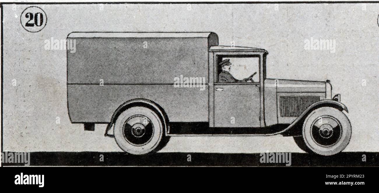 UN fourgon de livraison gießen 1,000 kg, Citroën. 1929 Stockfoto
