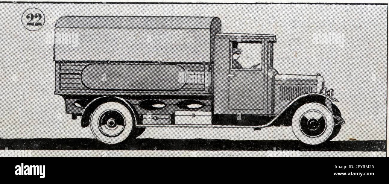 UN camion baché, Unic.1929 Stockfoto