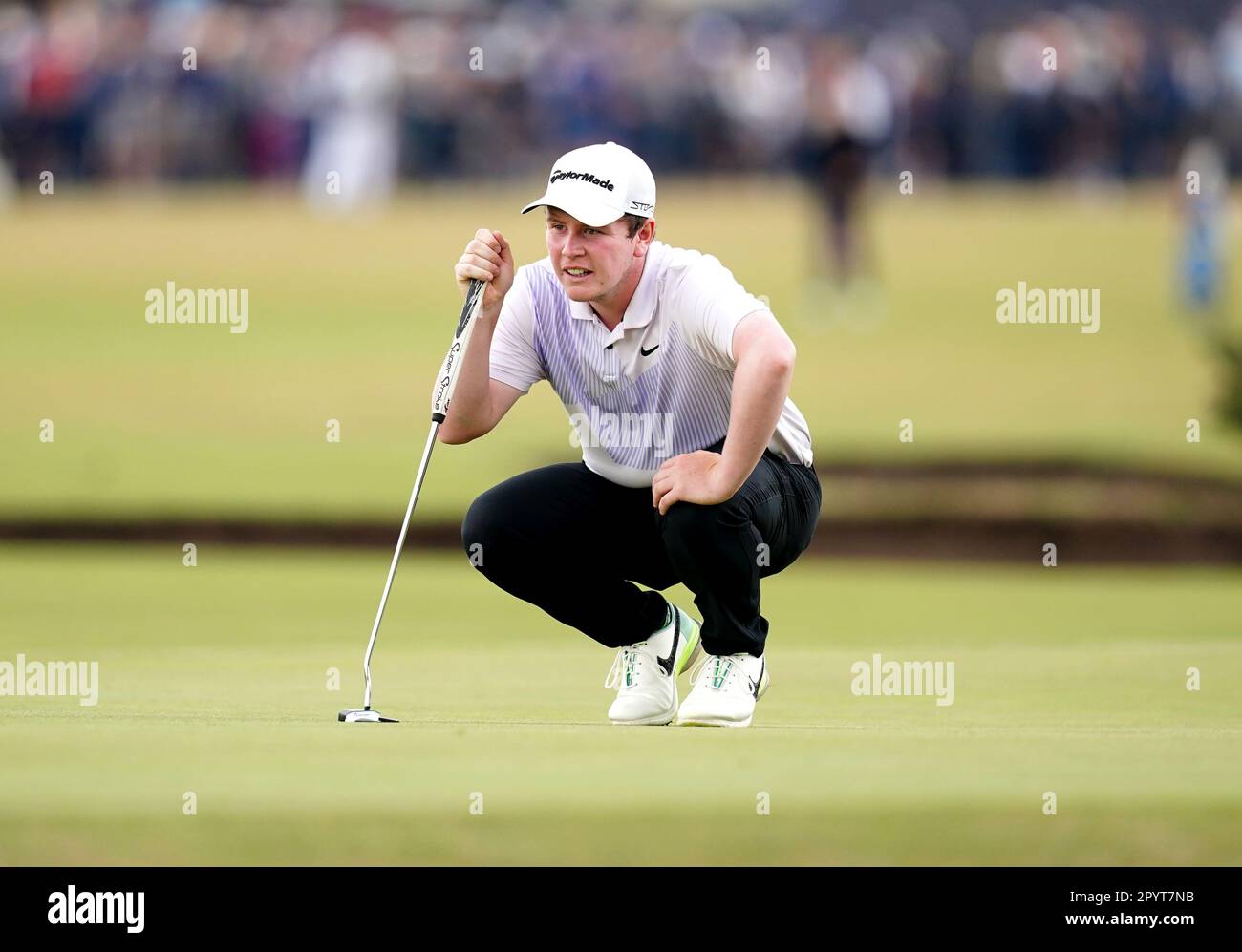 Aktenfoto vom 17.-07-2022 von Robert MacIntyre, der wegen Verletzung vor der zweiten Runde am Freitag aus den DS Automobiles Italian Open gedrängt wurde. Ausgabedatum: Freitag, 5. Mai 2023. Stockfoto