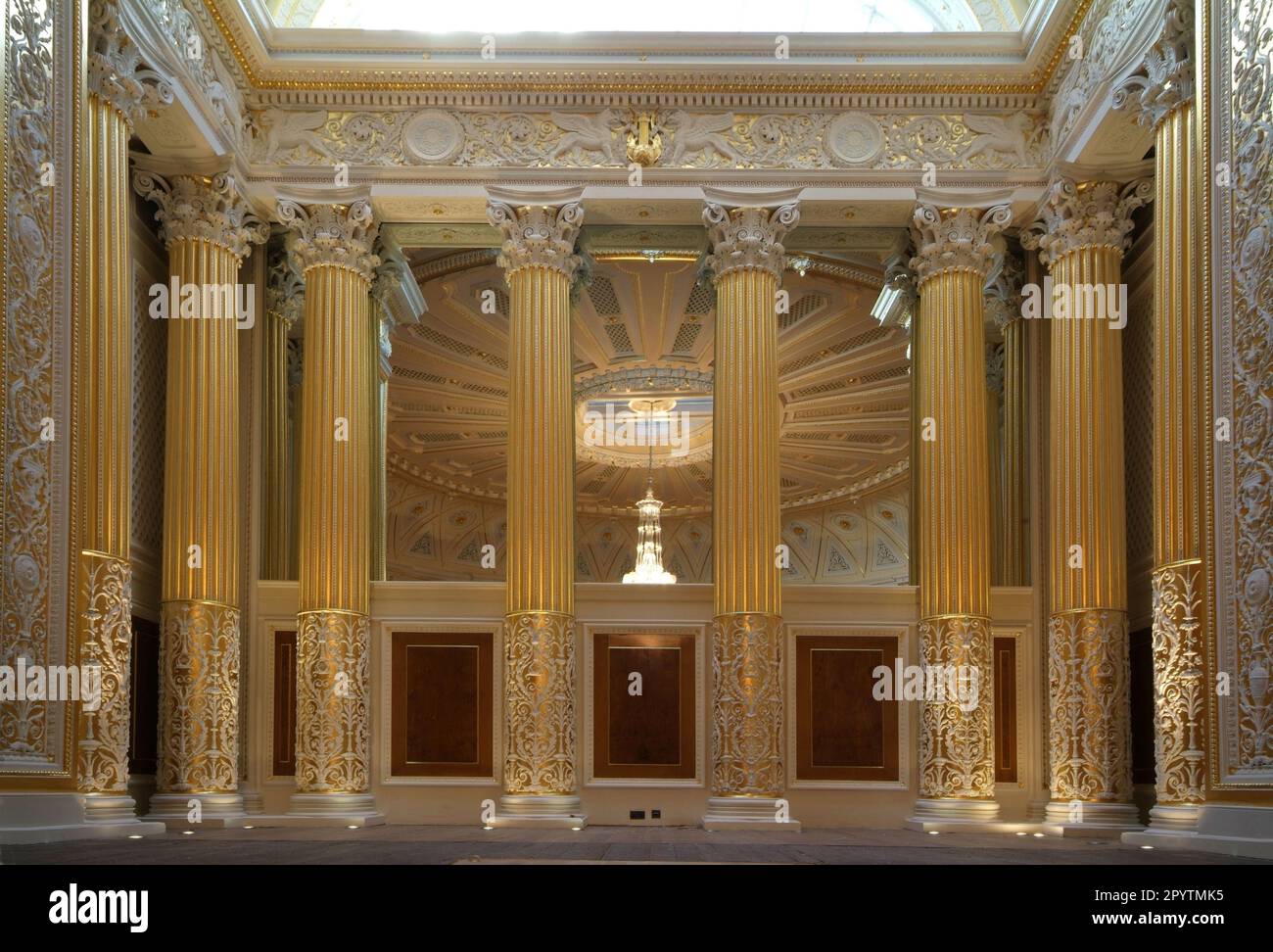 Das Innere der historischen St Georges Hall, Liverpool, Merseyside, Nordwestengland, Großbritannien Stockfoto