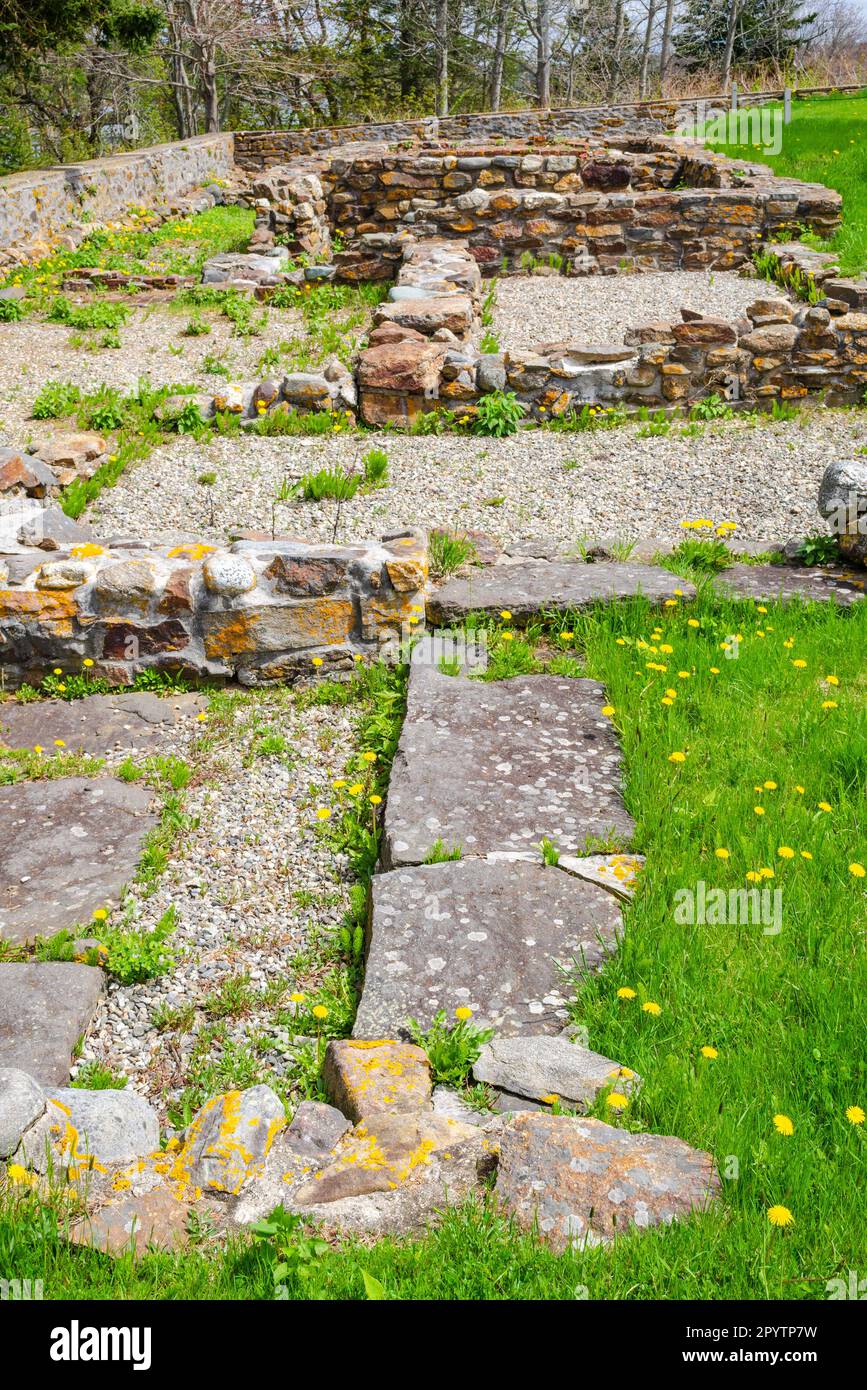 Colonial Pemaquid State Historic Site in Maine Stockfoto