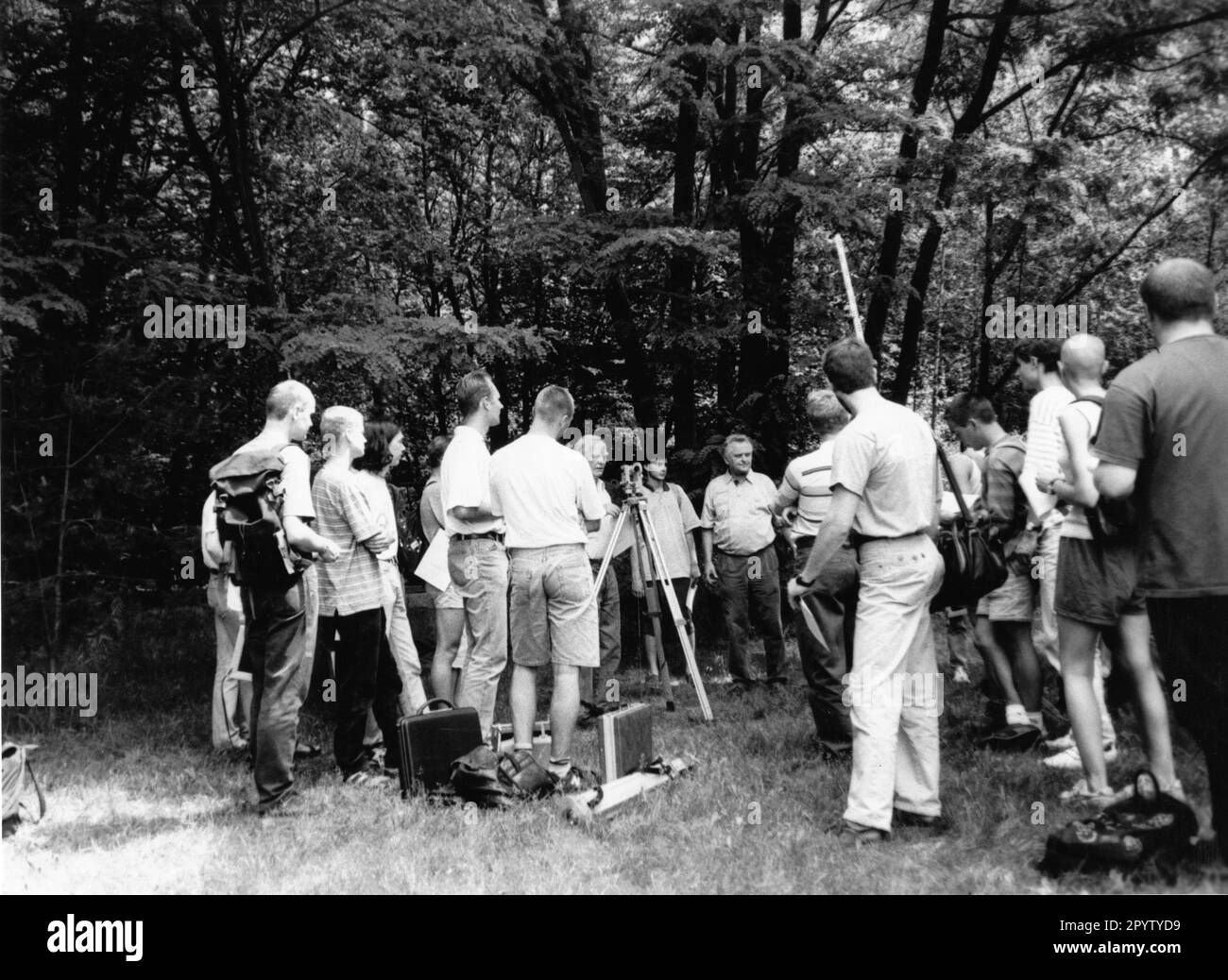 Hochschule für angewandte Wissenschaften (FH) für nachhaltige Entwicklung, Eberswalde (ehemalige Forstschule). Studenten, Studien, Unterricht. Foto: MAZ/Jutta Thieler, 04.07.1997 [automatisierte Übersetzung] Stockfoto