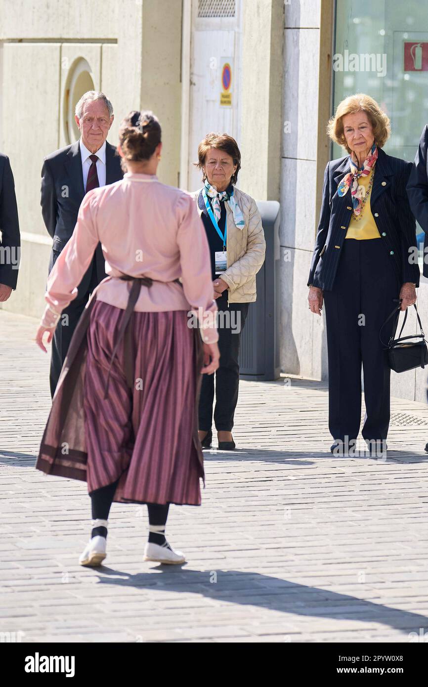 Die ehemalige Königin Sofia nimmt am 5. Mai 2023 an der Eröffnung des