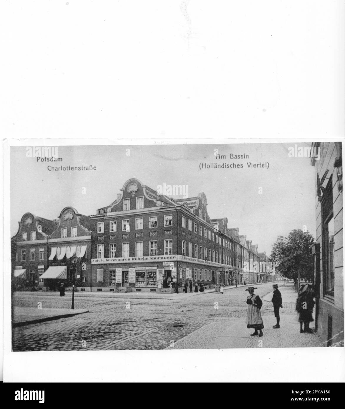 Potsdamer Postkarte Holländisches Viertel am Bassin, Ecke ...