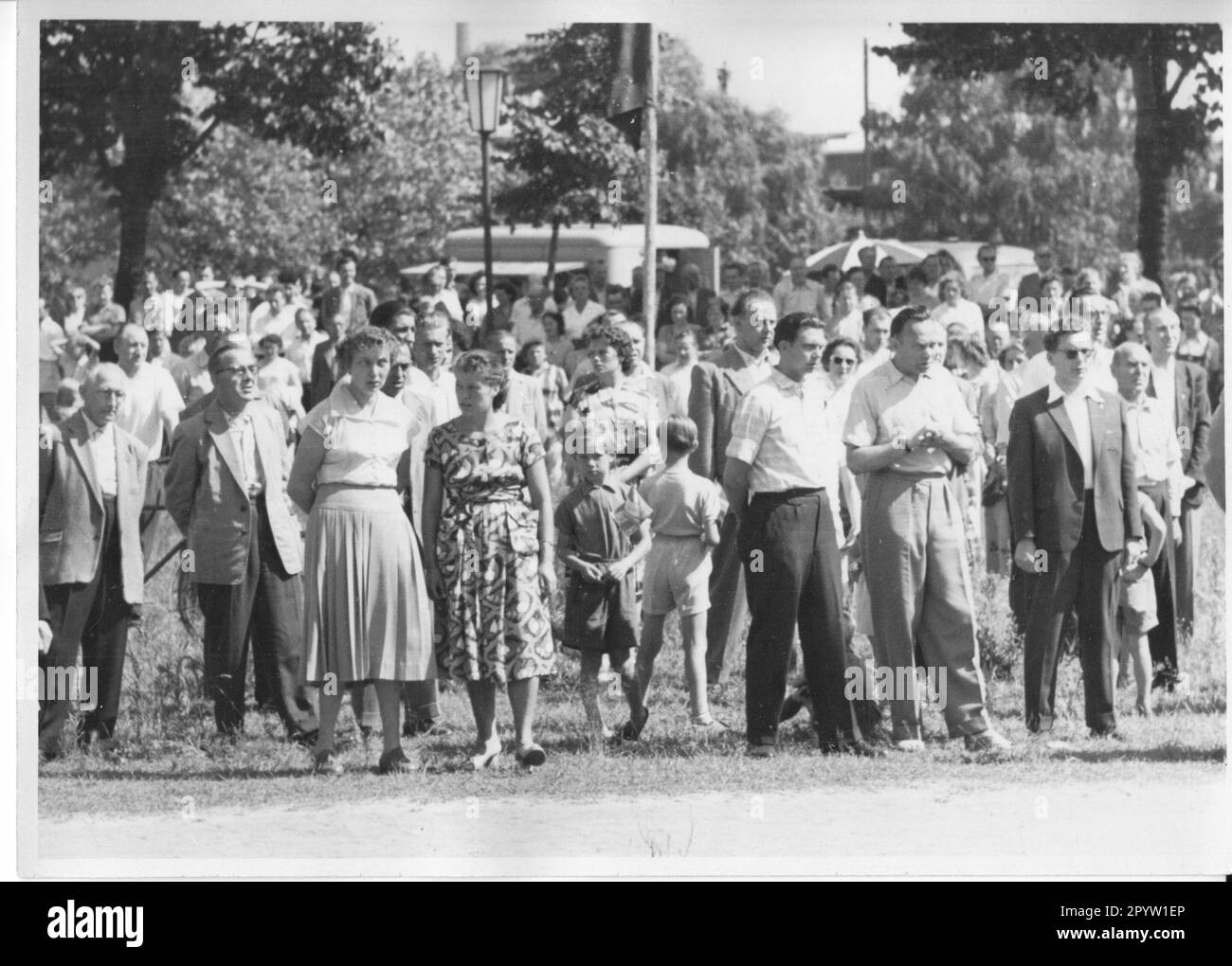 Hennigsdorf Rallye der Front National. Vorführung. Demo. DDR.historisch. People Photo: MAZ/Max Bluhm [maschinelle Übersetzung] Stockfoto