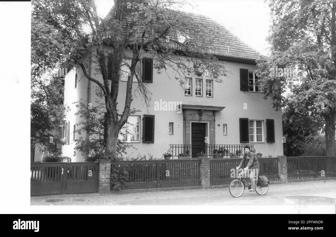 Wohnsitz der Familie Stolpe in Potsdam West, im Bogen 10. Haus. Villa. Foto: MAZ/Bernd Gartenschläger [automatisierte Übersetzung] Stockfoto