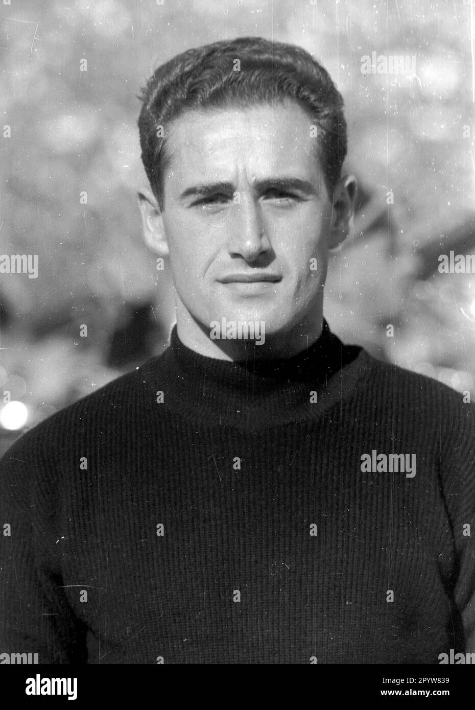 Schweiz - Deutschland 0:4 / 04.10.1959 in Bern / Torwart Hans Tilkowski (FRG) [automatisierte Übersetzung] Stockfoto