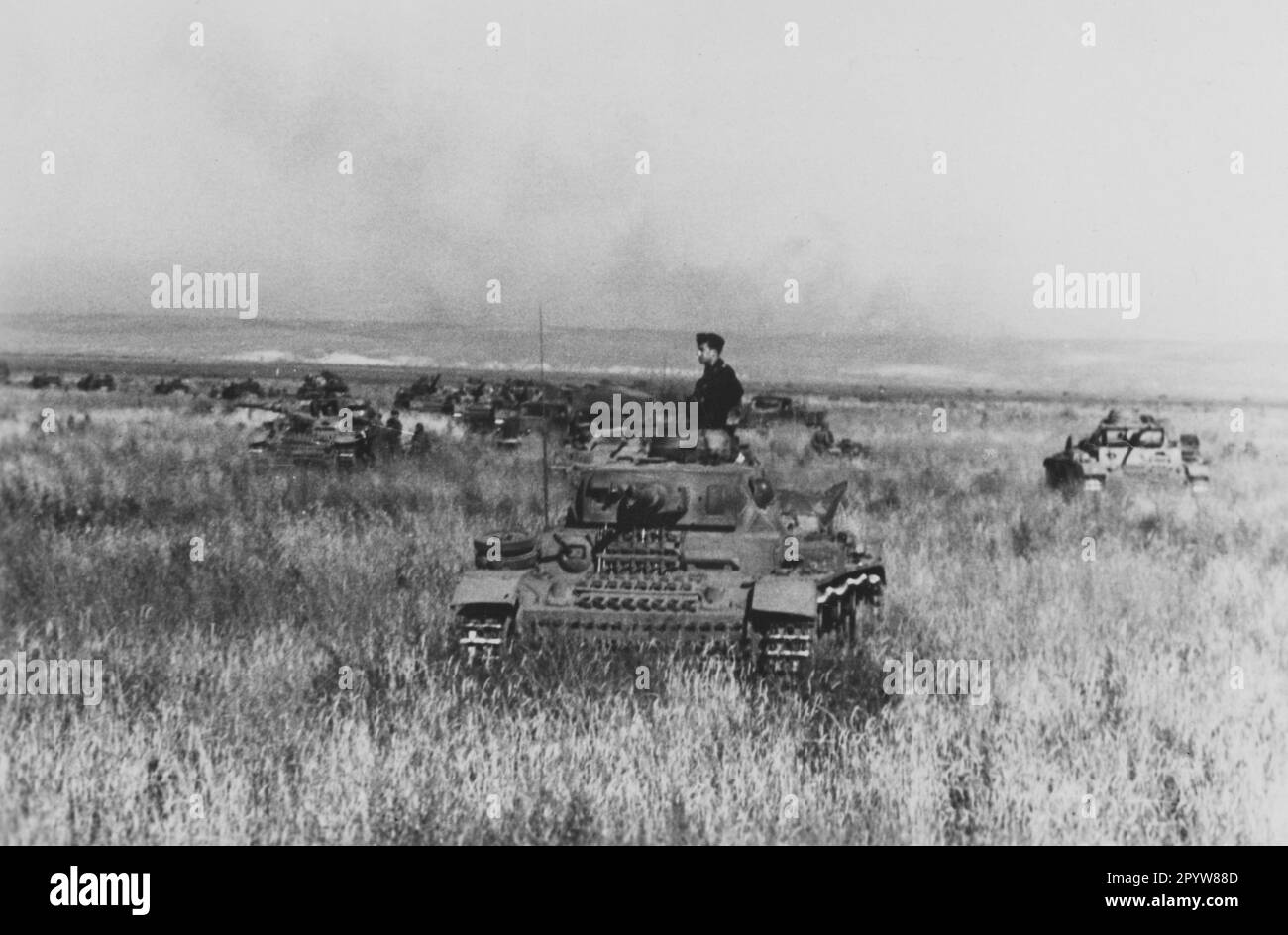 Panzer III. In den Steppen bei Stalingrad. [Maschinelle Übersetzung] Stockfoto