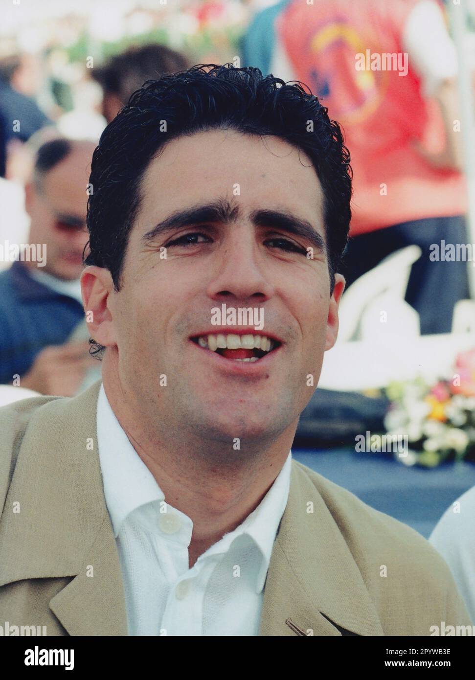 Miguel Indurain, Ehrengast bei der Tour de France, hier in Rouen. [Maschinelle Übersetzung] Stockfoto
