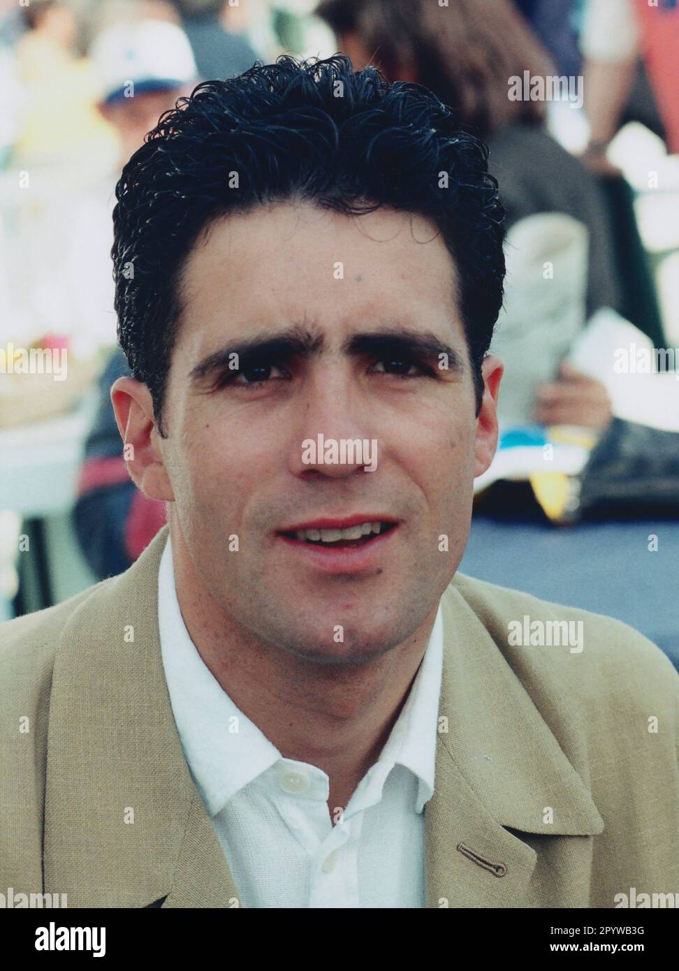 Miguel Indurain, Ehrengast bei der Tour de France, hier in Rouen. [Maschinelle Übersetzung] Stockfoto