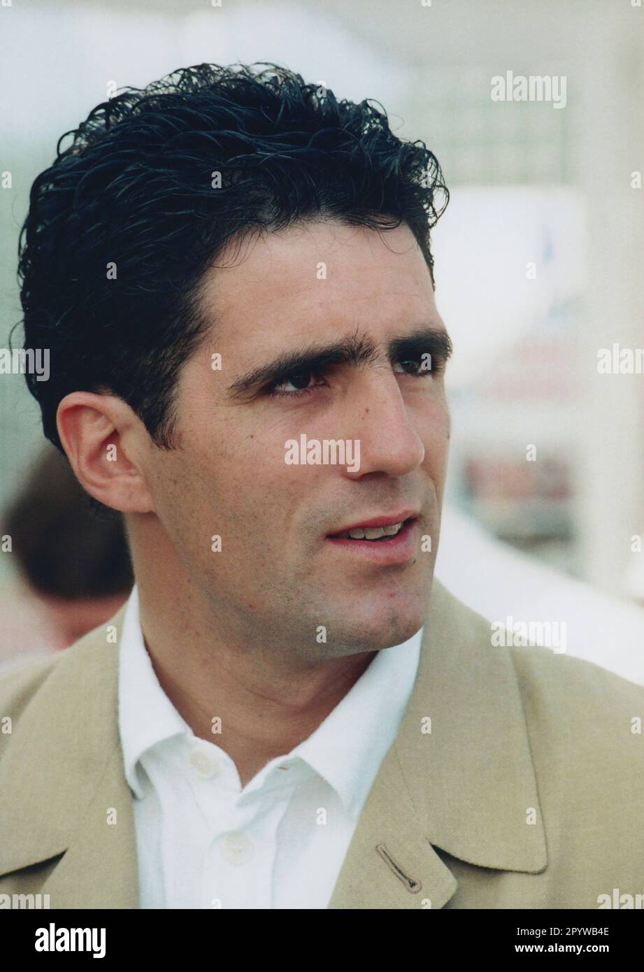 Miguel Indurain, Ehrengast bei der Tour de France, hier in Rouen. [Maschinelle Übersetzung] Stockfoto