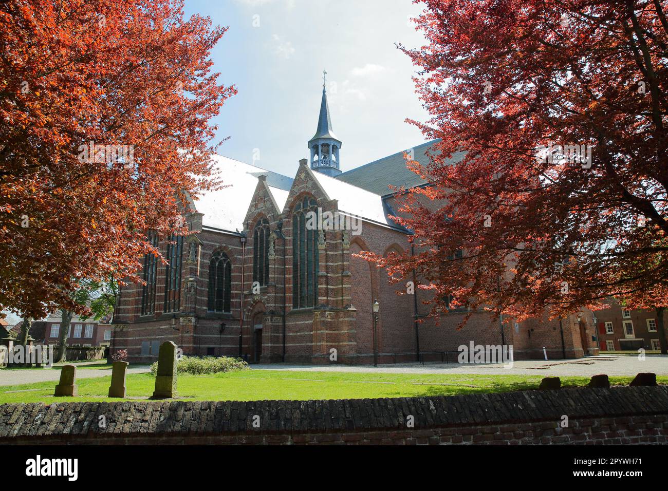 Die protestantische Catharijne Kirche in Heusden, Nordbrabant, Niederlande, eine befestigte Stadt, 19km km von Hertogenbosch entfernt Stockfoto