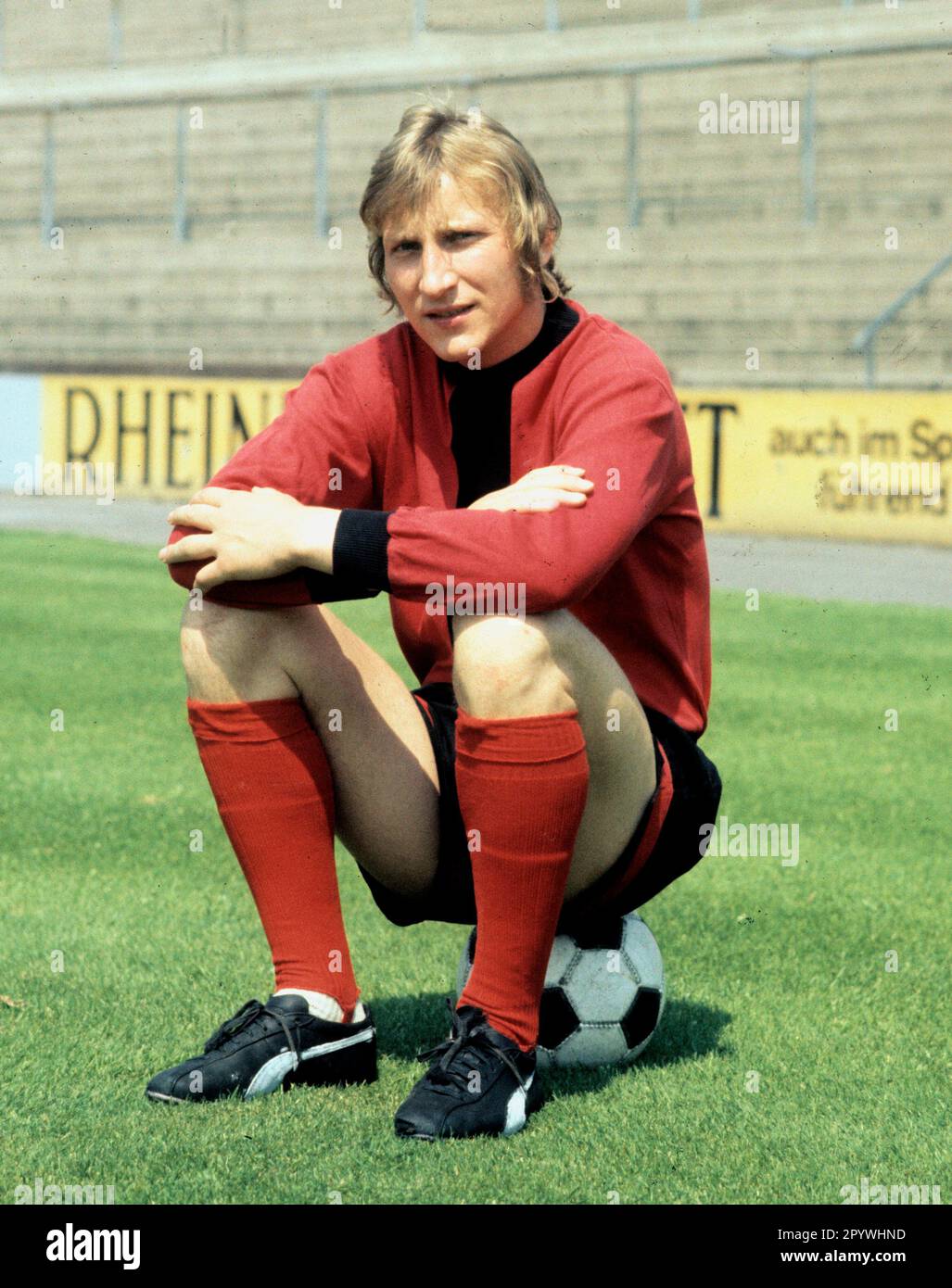 Wolfgang Kleff ( Borussia Moenchengladbach ) Empfehlung 08.05.1971 [automatisierte Übersetzung] Stockfoto