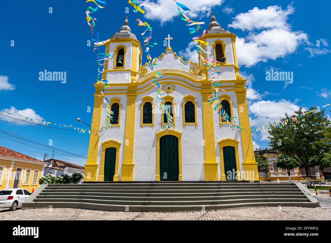 Matriz Sagrado Coracao De Jesus Kirche, Laranjeiras, Sergipe, Brasilien Stockfoto