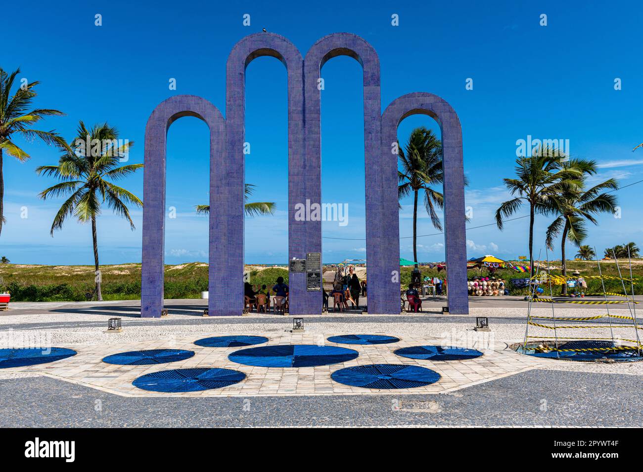 Strand von Aracaju, Sergipe, Brasilien Stockfoto