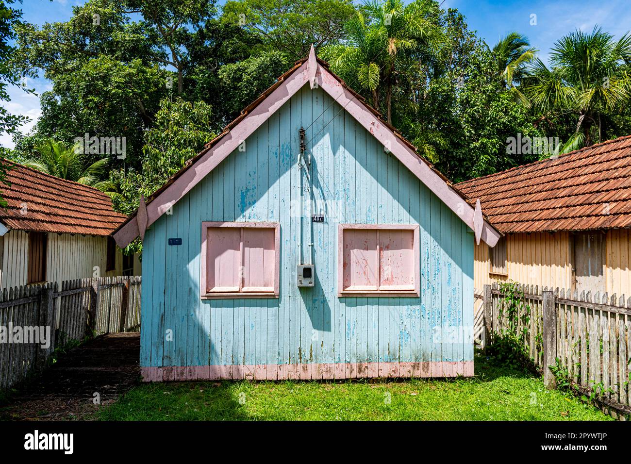 Geburtsort von Chico Mendes, Xapuri, Acre State, Brasilien Stockfoto