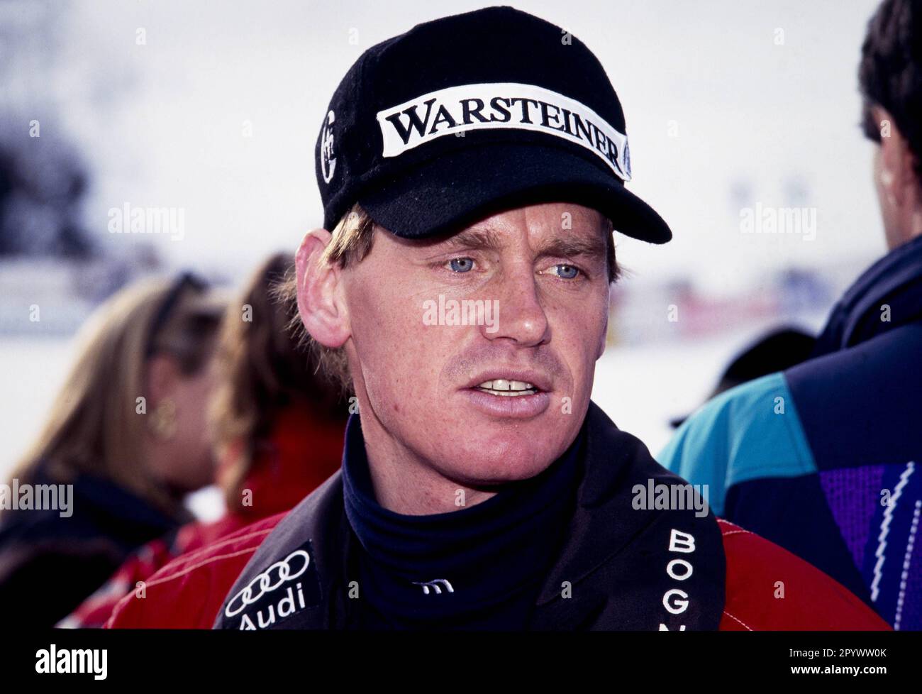 Alpine Skiweltmeisterschaft 1993/1994 Kitzbühel Slalom 16.01.1994 Markus Wasmeier (Deutschland) FOTO: WEREK Press Picture Agency xxNOxMODELxRELEASExx [automatisierte Übersetzung]- ÖSTERREICH AUS Stockfoto