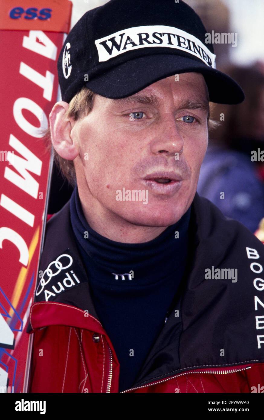 Alpine Skiweltmeisterschaft 1993/1994 Kitzbühel Slalom 16.01.1994 Markus Wasmeier (Deutschland) FOTO: WEREK Press Picture Agency xxNOxMODELxRELEASExx [automatisierte Übersetzung]- ÖSTERREICH AUS Stockfoto