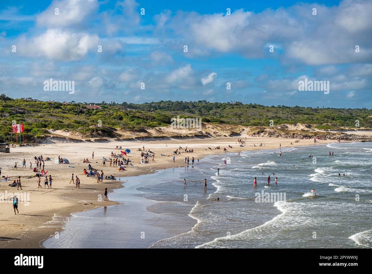 Strand im Santa Teresa Nationalpark, Uruguay Stockfoto