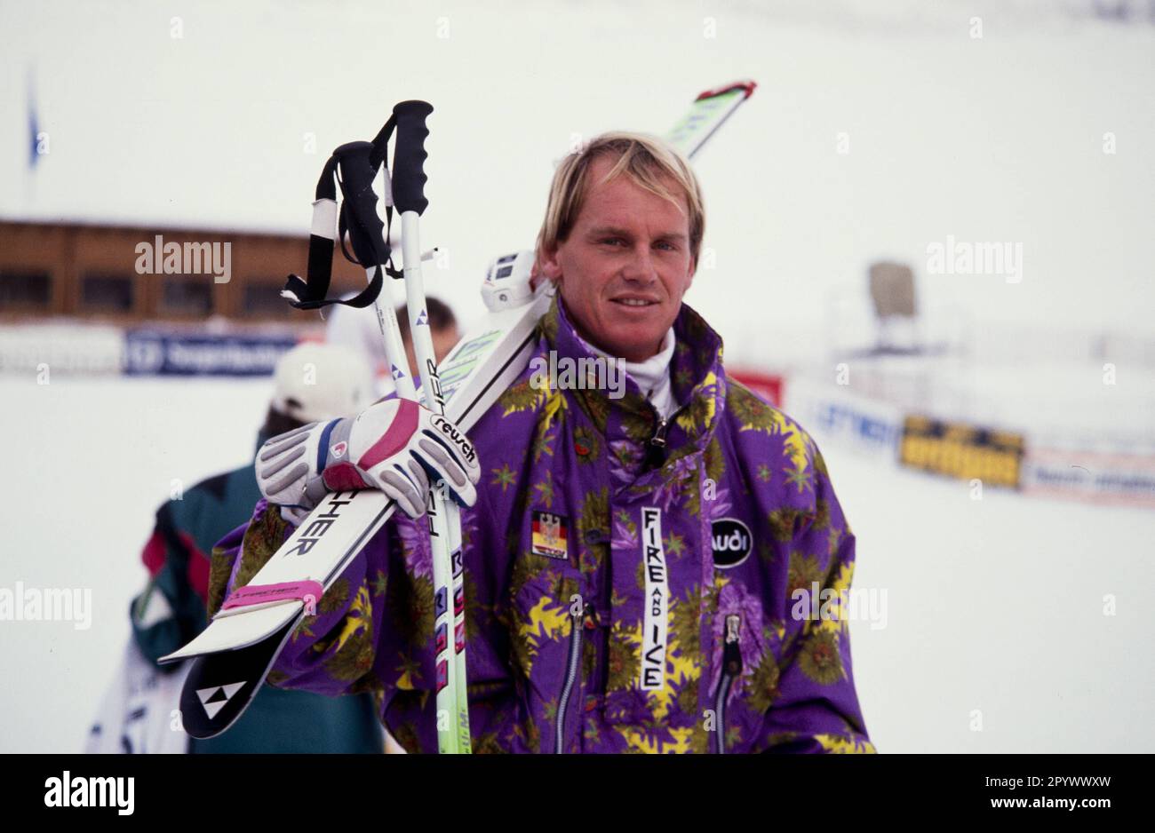 Alpine Ski World Cup 1990/1991 Kitzbühel Training Downhill 10.01.1991 Markus WASMEIER (Deutschland) FOTO: WEREK Pressebildagentur xxNOxMODELxRELEASExx [automatisierte Übersetzung]- ÖSTERREICH AUS Stockfoto