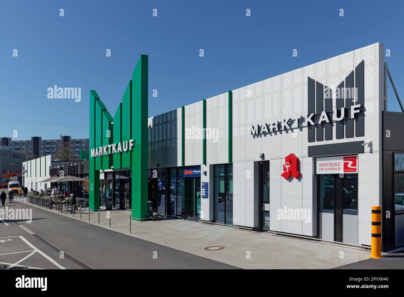 Marktkauf Ratingen, Supermarkt, Unternehmen der Edeka-Gruppe, Nordrhein-Westfalen, Deutschland Stockfoto