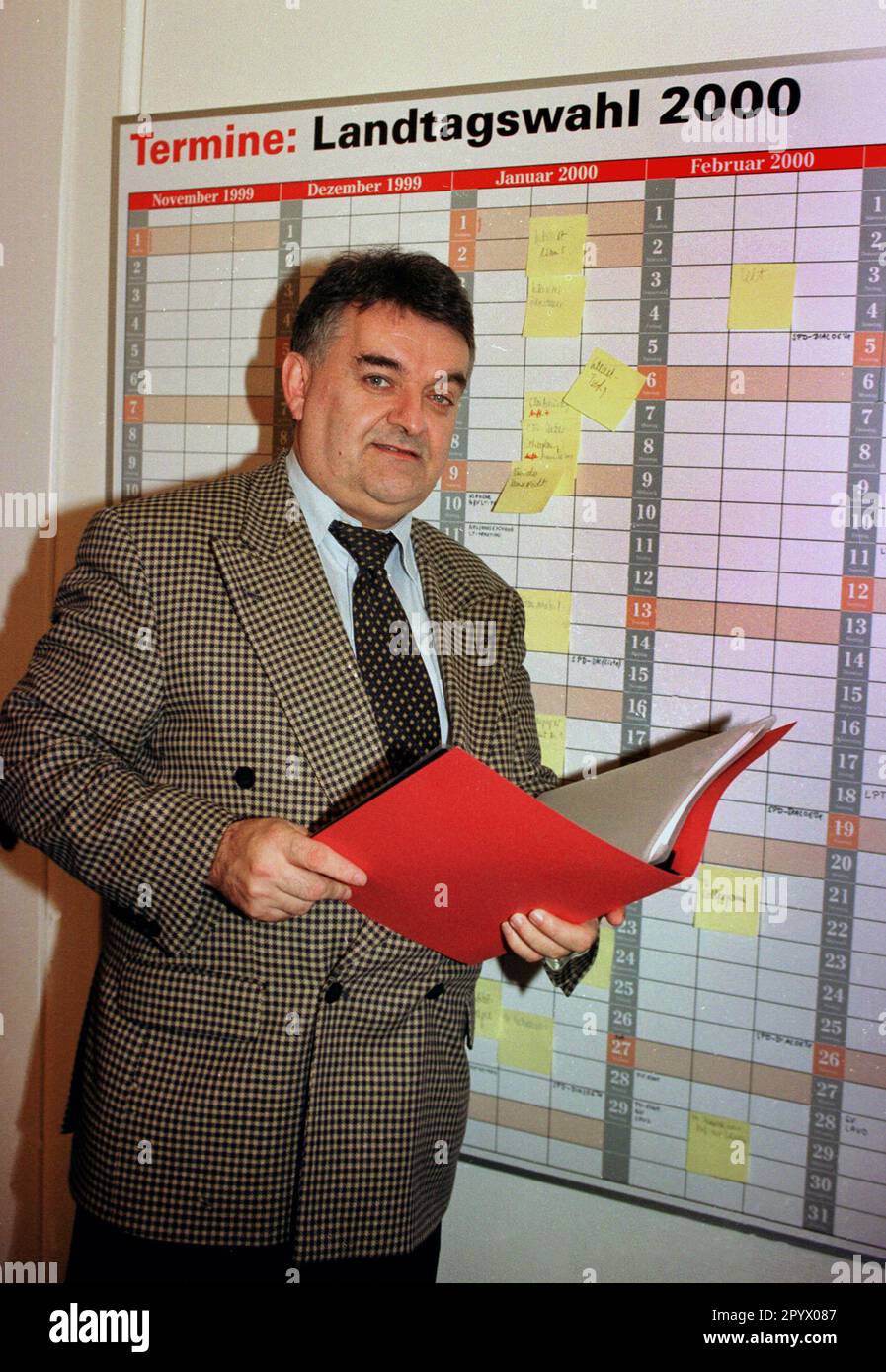 Deutschland, Düsseldorf, 22.12.1999 Herbert REUL, CDU-Generalsekretär in NRW [automatisierte Übersetzung] Stockfoto