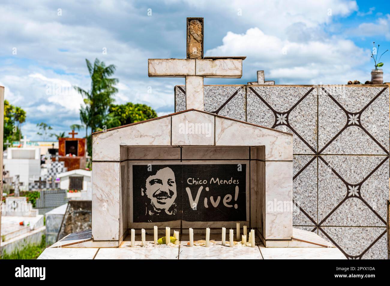 Grab von Chico Mendes, Xapuri, Acre State, Brasilien Stockfoto