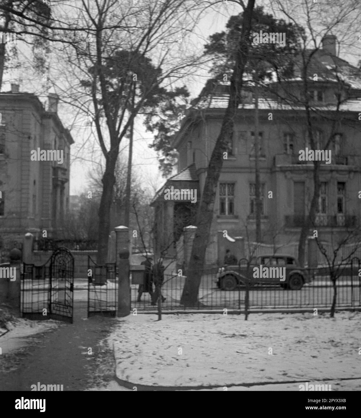 Foto der Privatklinik von Professor Ferdinand Sauerbruch und Julius Jungbluth in Grunewald (Berlin) Stockfoto