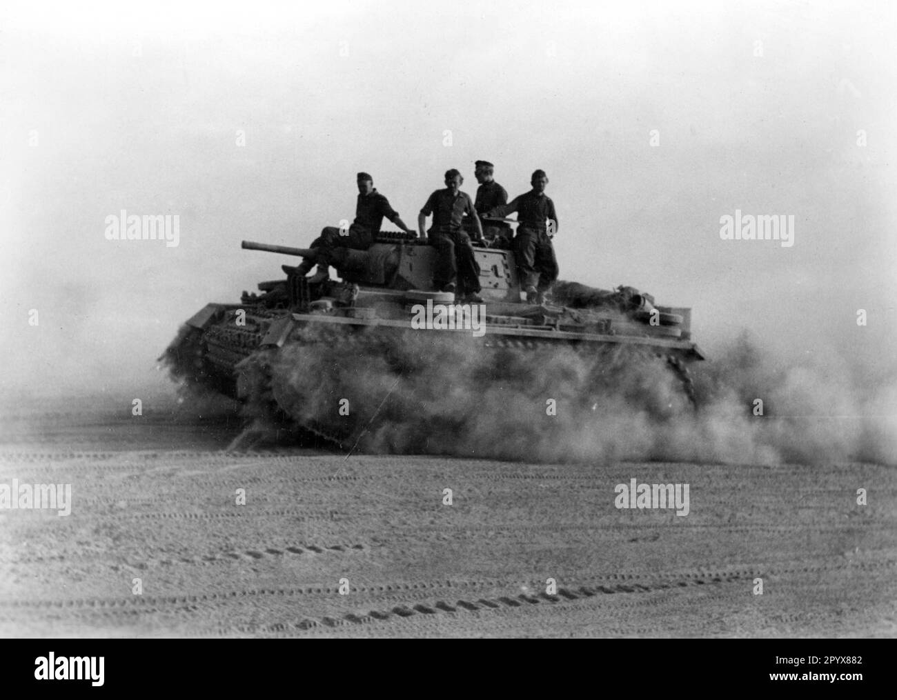 Panzer III. An der Ostfront im südlichen Teil der Ostfront. Foto: Kocherber [maschinelle Übersetzung] Stockfoto