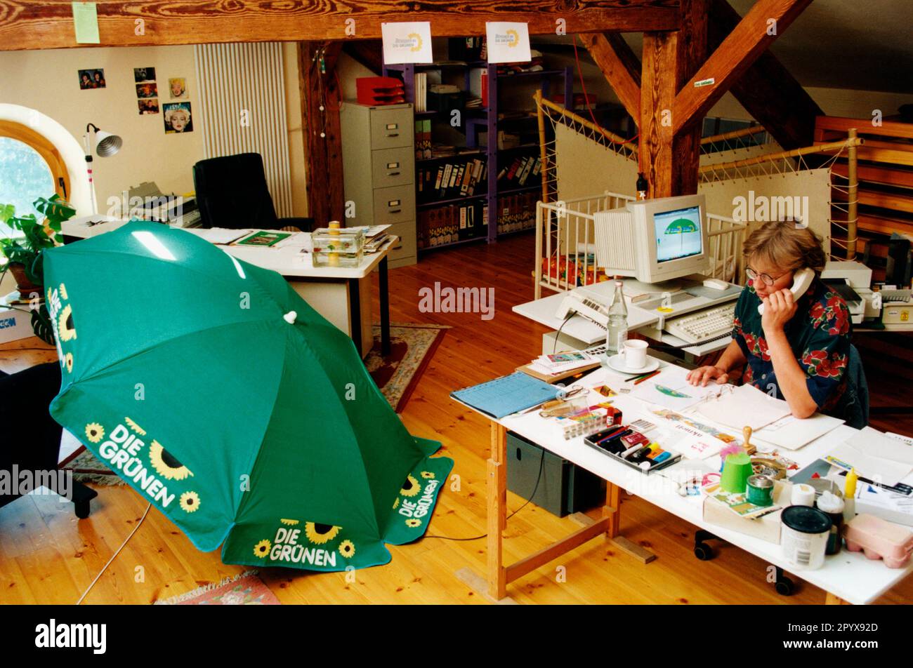 Allianz '90/die Grünen - Haus Wittgenstein, Politik, Parteien, Deutschland 1949-1990 BRG Stockfoto