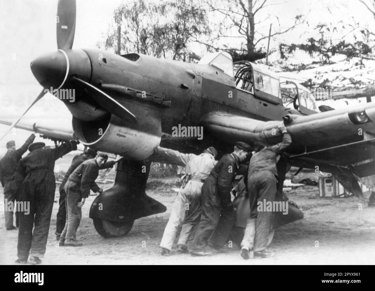 "Junkers Ju 87 "'Stuka" im Vorfeld der französischen Kampagne. Foto: Stift. [Maschinelle Übersetzung]' Stockfoto