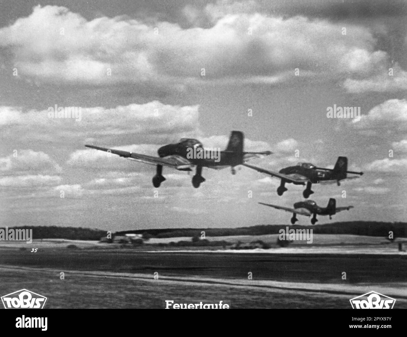 "Junkers Ju 87" in einer Filmszene des Propagandafilms "Feuertaufe". [Maschinelle Übersetzung]' Stockfoto