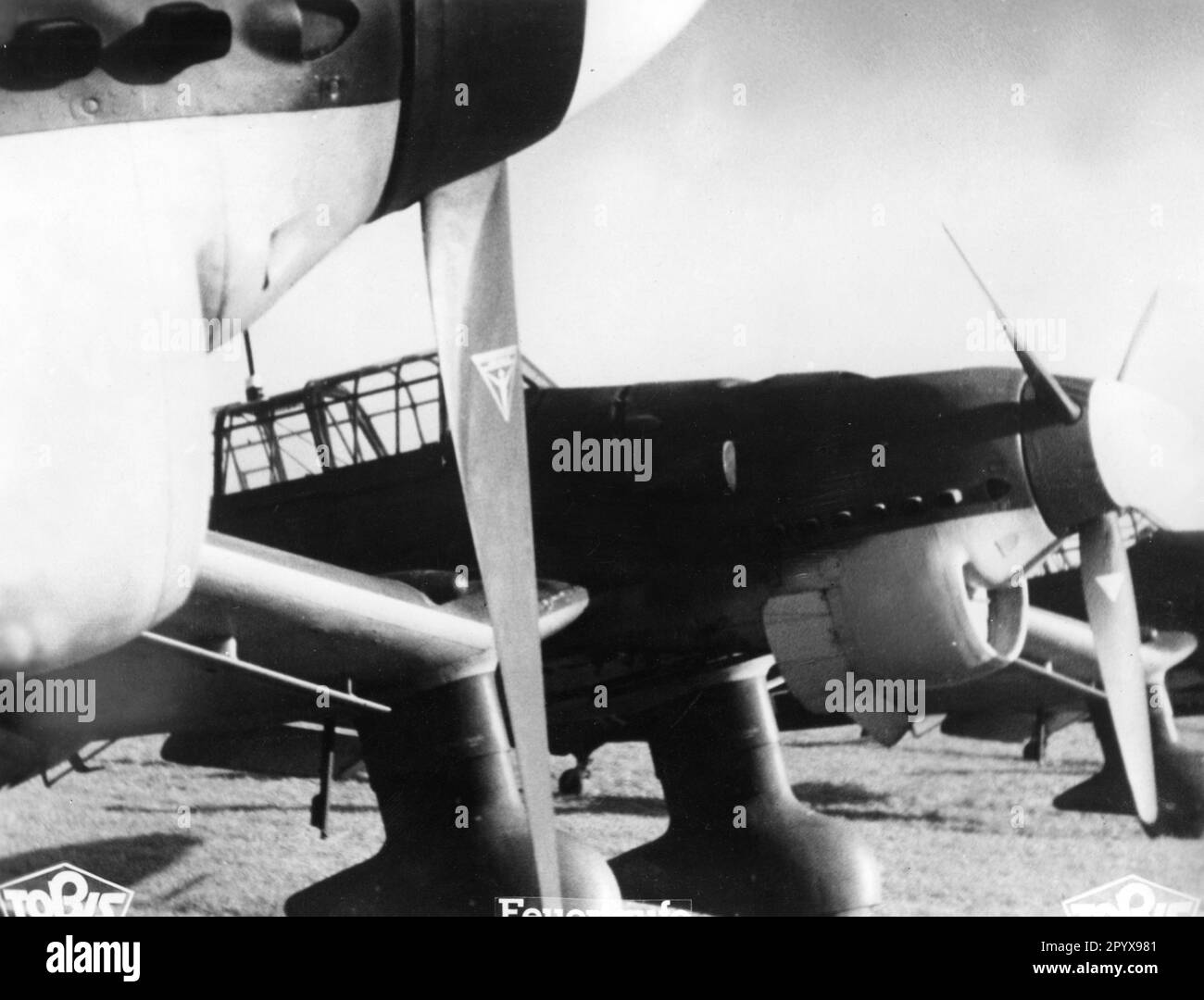 "Junkers Ju 87" im Propagandafilm "Feuertaufe". [Maschinelle Übersetzung]' Stockfoto