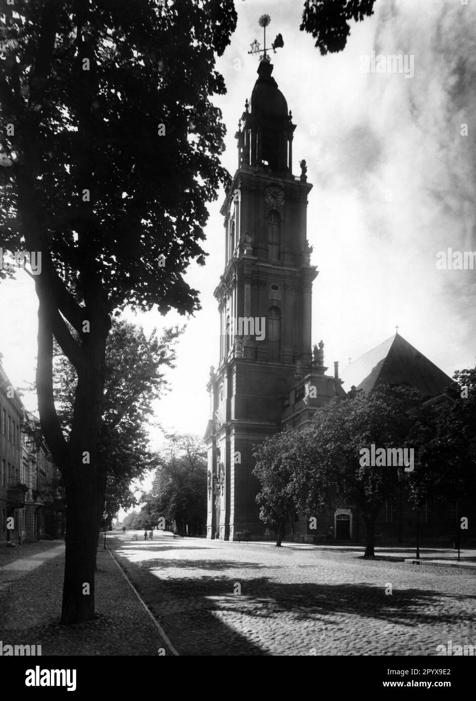 Blick auf die Garrison-Kirche in Potsdam. [Maschinelle Übersetzung] Stockfoto