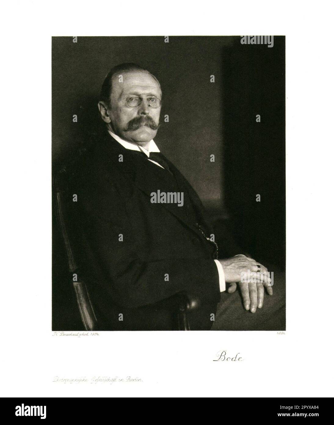Wilhelm von Bode, deutscher Kunsthistoriker. Foto: Heliogravure, Corpus Imaginum, Hanfstaengl Collection. [Maschinelle Übersetzung] Stockfoto
