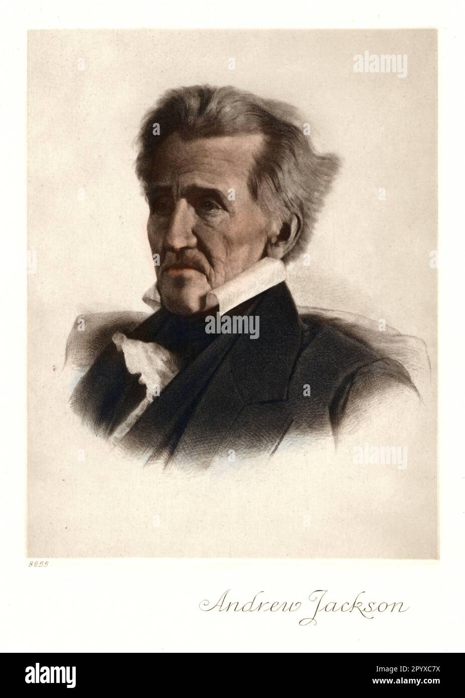 Andrew Jackson (1767-1845), 7. Präsident der USA (1829-1837). Malerei. Foto: Heliogravure, Corpus Imaginum, Hanfstaengl Collection. [Maschinelle Übersetzung] Stockfoto