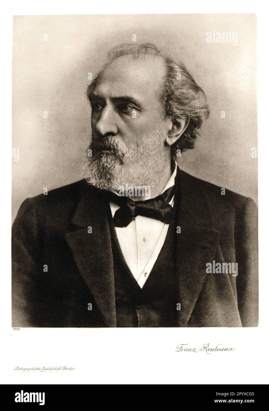 Franz Reuleaux (1829-1905), Deutscher Ingenieur. Foto. Foto: Heliogravure, Corpus Imaginum, Hanfstaengl Collection. [Maschinelle Übersetzung] Stockfoto