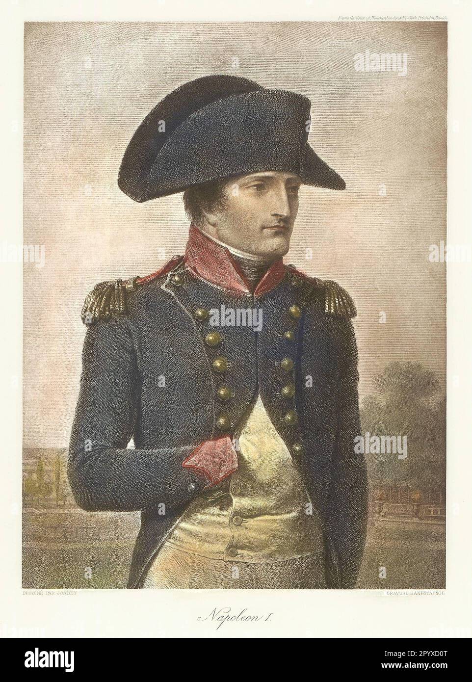 Napoleon I, Kaiser der Franzosen (1804-14/15). Malerei von Isabey. Foto: Heliogravure, Corpus Imaginum, Hanfstaengl Collection. [Maschinelle Übersetzung] Stockfoto