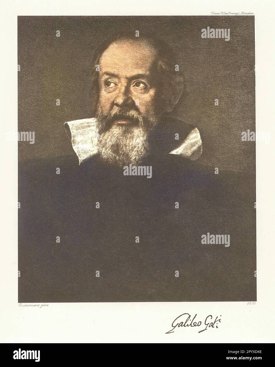 Galileo Galilei (1564-1642), italienischer Wissenschaftler und Philosoph. Gemälde von Justus Sustermans von 1636. Foto: Heliogravure, Corpus Imaginum, Hanfstaengl Collection. [Maschinelle Übersetzung] Stockfoto
