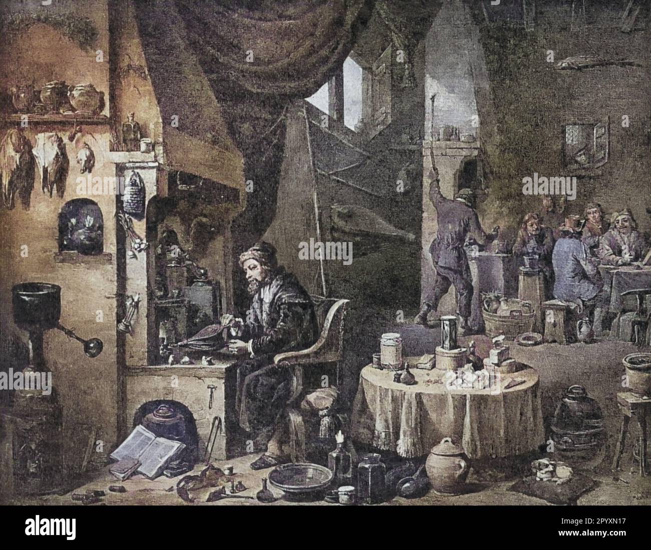 Die Heiligen römischen Emperor Charles IV gründet die Universität Prag 1348 Stockfoto