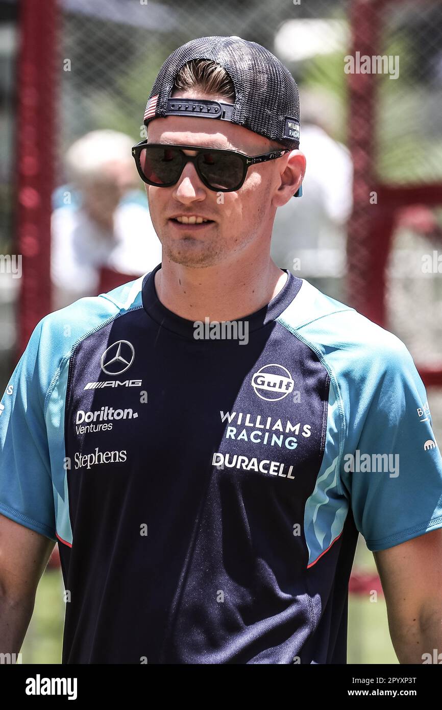Miami, Florida, USA. 04. Mai 2023. Weltmeisterschaft F1. F1 Grand Prix von Miami. #2, Logan SarSergeant, USA, Team Williams F1 FW44, gebührenpflichtiges Bild – Foto: © ATP images/Christiano BARNI (BARNI Cristiano/ATP/SPP) Guthaben: SPP Sport Press Photo. Alamy Live News Stockfoto