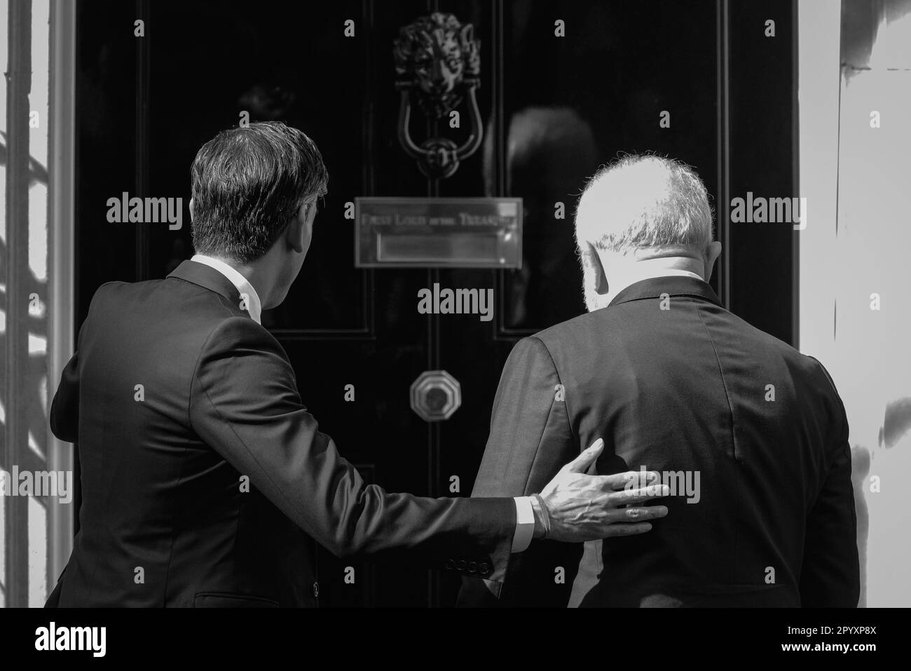 London, Großbritannien. 05. Mai 2023. Der britische Premierminister Rishi Sunak begrüßt den brasilianischen Präsidenten Luiz Inácio Lula da Silva in der Downing Street 10. Kredit: Imageplotter/Alamy Live News Stockfoto