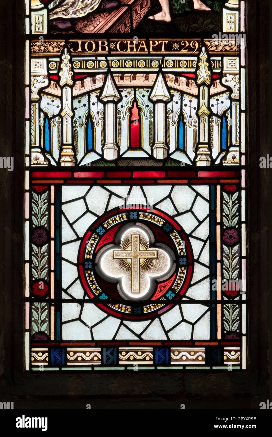 St. Peter & St. Paul Kirche, Buntglasfenster, Bardwell, Suffolk Stockfoto