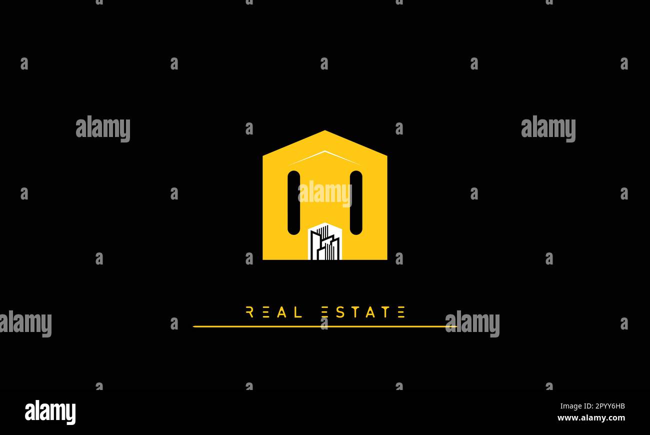 Real Estate Briefen Modern Creative Logo OO Stock Vektor