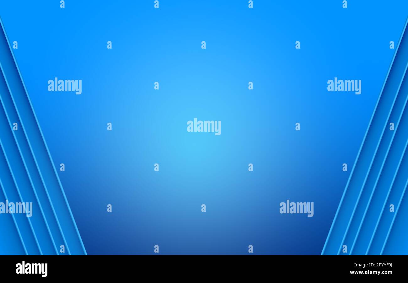 Blauer abstrakter Hintergrund mit Winkellinien - Abbildung Stockfoto
