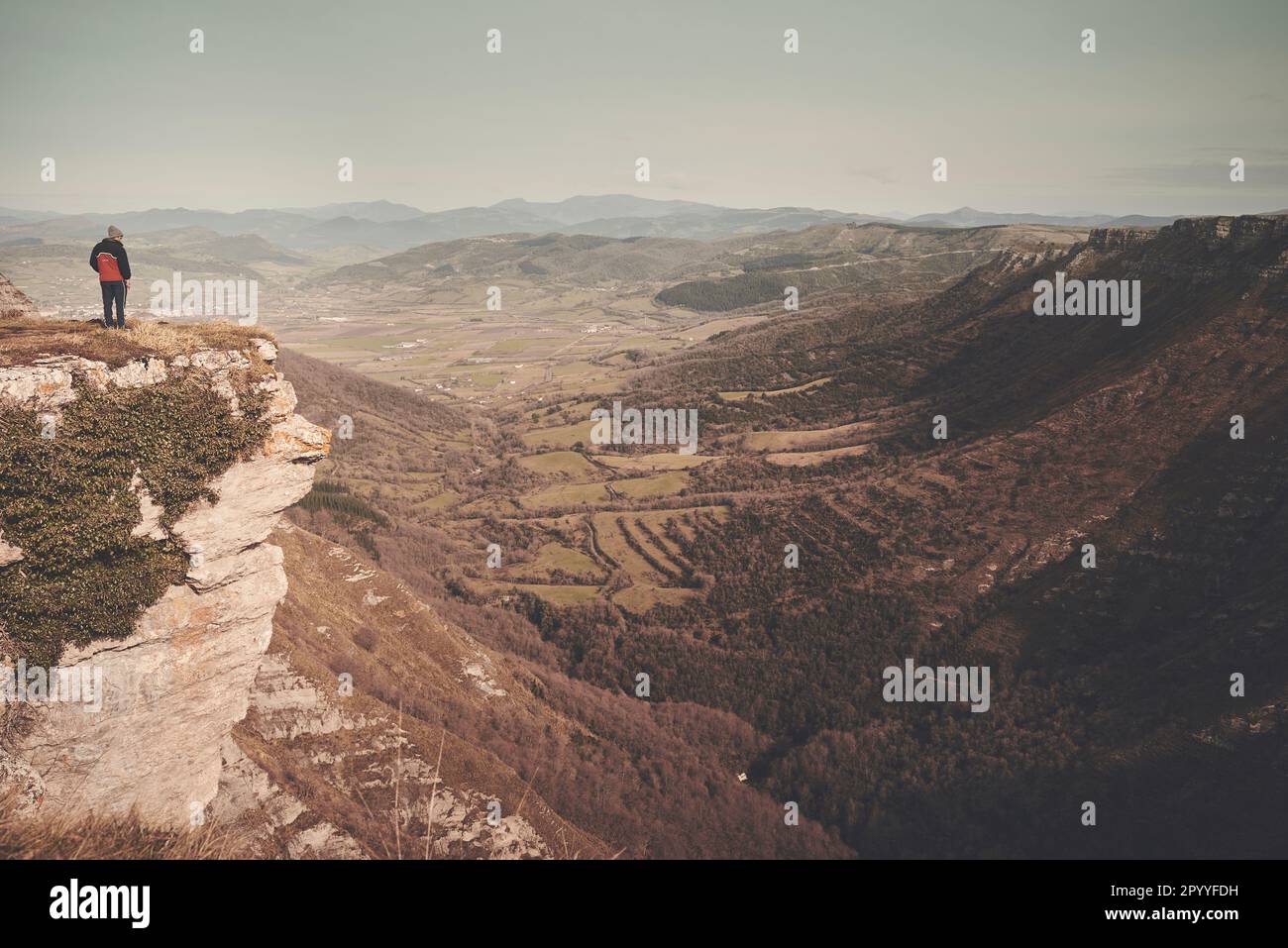 Landschaft der Klippen im Baskenland Stockfoto