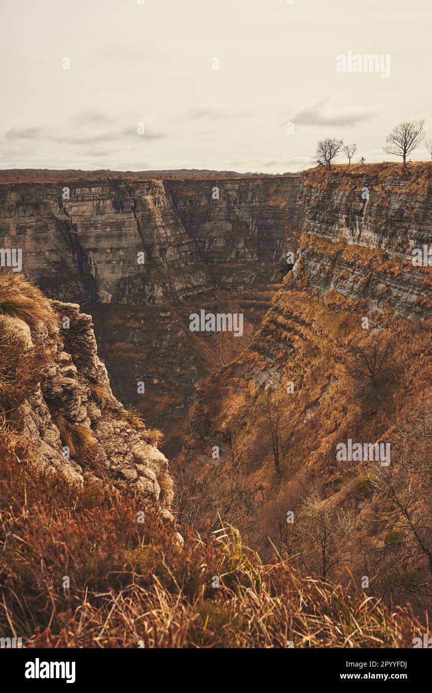 Landschaft der Klippen im Baskenland Stockfoto